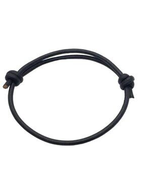 Leather Cord Adjustable Bracelet Sliding Knot Minimalist Power Strength Gift